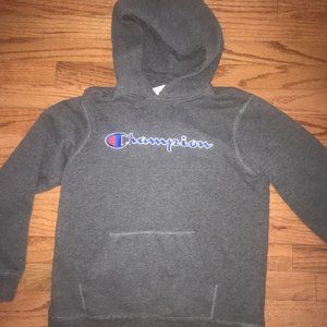 Youth L Grey Champion Hoodie